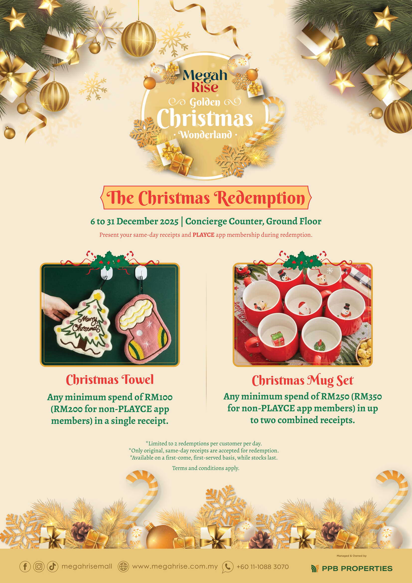 Golden Christmas Wonderland Redemption